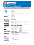 The BC Health Authorities (BCHA) Formulary list has