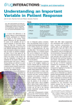 Understanding an Important Variable in Patient Response