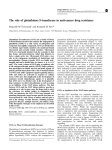 The role of glutathione-S-transferase in anti