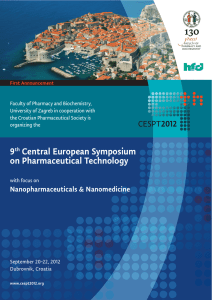 th Central European Symposium on Pharmaceutical Technology
