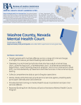 Washoe County, Nevada Mental Health Court
