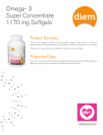 Omega- 3 Super Concentrate 1170 mg Softgels