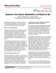 Ephedra Fact Sheet: Metabolife and Metab-O-lite