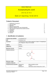 Risk Profile Acetylsalicylic acid 30