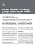 Low-dose metronomic chemotherapy: from past experience to new