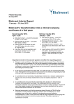 BioInvent Interim Report 1 January – 30 June 2015