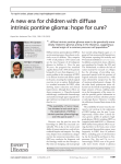 A new era for children with diffuse intrinsic pontine glioma: hope for