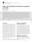 Safety and tolerability of beta-blockers: prejudices and reality