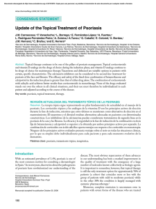 Update of the Topical Treatment of Psoriasis