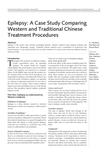 epilepsy: a case study comparing western and traditional chinese