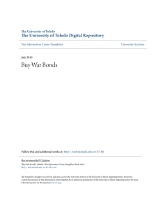Buy War Bonds - University of Toledo Digital Repository