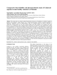 Comparative bioavailability and pharmacokinetic study of Cefadroxil