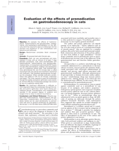 Evaluation of the effects of premedication on gastroduodenoscopy in
