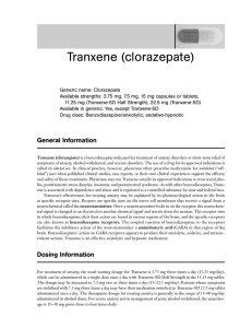Tranxene (clorazepate)