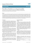 The effects of herbal teas on drug permeability