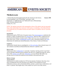 Methotrexate - American Uveitis Society
