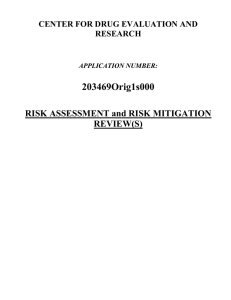 203469Orig1s000 RISK ASSESSMENT and RISK MITIGATION REVIEW(S)