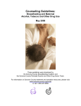 Counseling Guidelines:  Breastfeeding and Maternal Alcohol, Tobacco and Other Drug Use