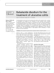 Balsalazide disodium for the treatment of ulcerative colitis Drug Profile