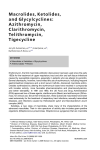 Macrolid es, Ketolid es, a nd Glyc ylc yclines : Azithromyc in,