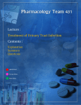 Lecture : Contents : Treatment of Urinary Tract Infection