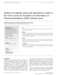 Evidence of zolpidem abuse and dependence: results of