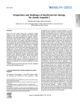 Perspectives and challenges of interferon-free therapy for chronic hepatitis C Zeuzem