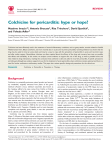 Colchicine for pericarditis: hype or hope? REVIEW Massimo Imazio , Antonio Brucato