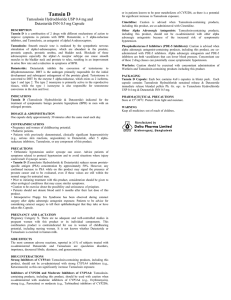 Tamsin D Tamsulosin Hydrochloride USP 0.4 mg and