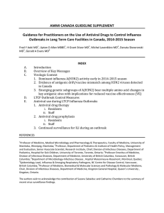 Guidance for Practitioners on the Use of Antiviral Drugs to Control