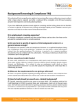 Background Screening & Compliance FAQ