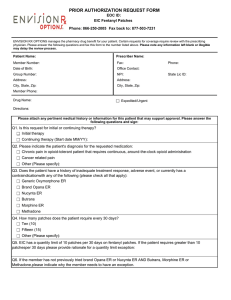 Step Therapy Request Form - Fentanyl