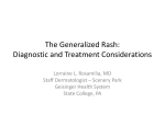 The Generalized Rash: Diagnostic and Treatment Considerations