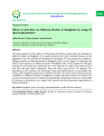 Effect of Acid Base on different Brands of Sitagliptin by using UV