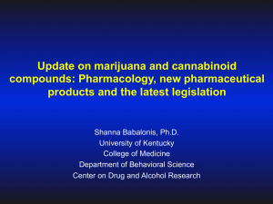 Update on Marijuana and Cannabinoid