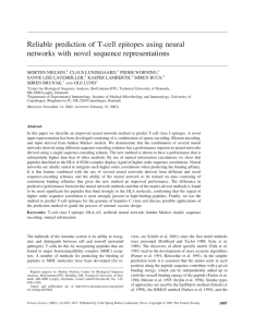 Reliable prediction of T-cell epitopes using neural networks with