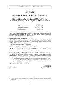 2004 No. 629 NATIONAL HEALTH SERVICE