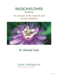 Passionflower: A review of research and clinical