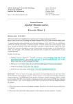Applied Bioinformatics Exercise Sheet 2