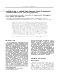 Rapid Selection of Multiple Gene Integrant for the Production of