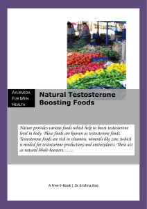 Natural Testosterone Boosting Foods