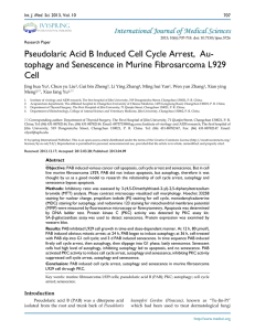 Pseudolaric Acid B Induced Cell Cycle Arrest, Au