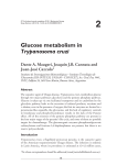Glucose metabolism in Trypanosoma cruzi