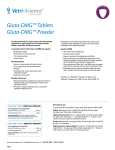 Gluta-DMG™ Tablets Gluta-DMG™ Powder