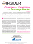 Advantages of Effervescence in the Beverage Market