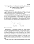 The Preparation of the Local Anesthetic, Benzocaine