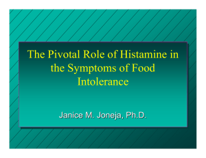 Histamine And Food Intolerance