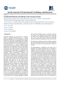 Scombroid Syndrome and Allergic Acute Coronary Events