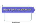MESOTHERAPY in DERMATOLOGY