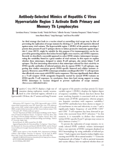 Antibody-Selected Mimics of Hepatitis C Virus Hypervariable Region